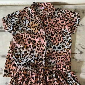 Buddy Love leopard two piece shirt pj set